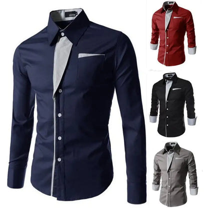 Full Sleeve Men Slim Fit Formal Shirt