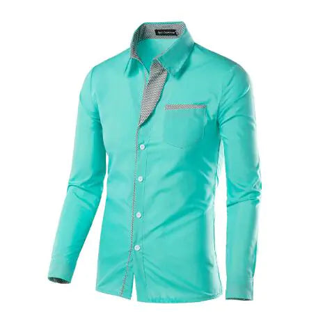 Full Sleeve Men Slim Fit Formal Shirt