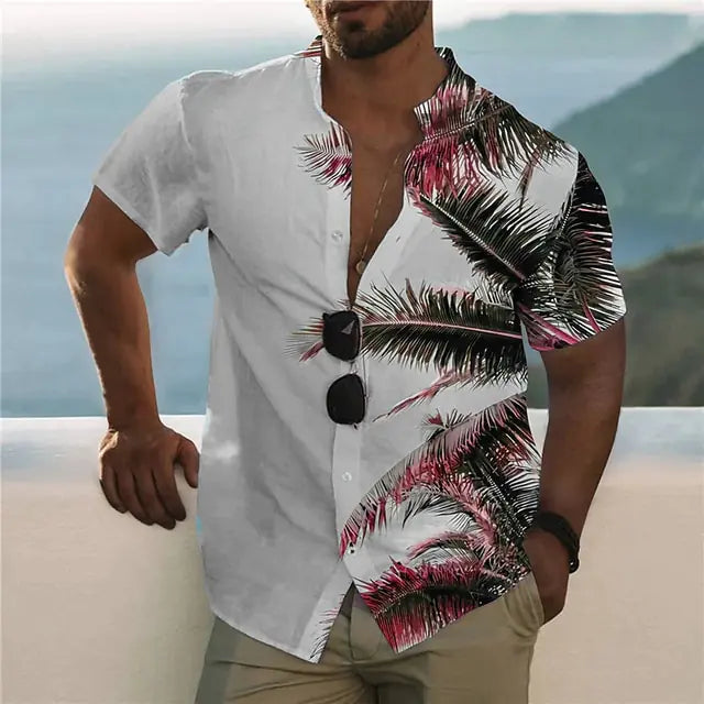 Summer Hawaiian Floral Shirts For Men