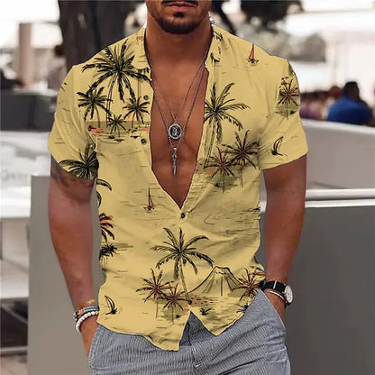 Summer Hawaiian Floral Shirts For Men