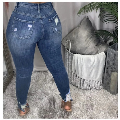 Plus Size Oversized High Waisted Jeans