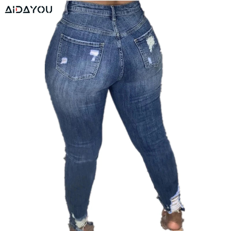 Plus Size Oversized High Waisted Jeans