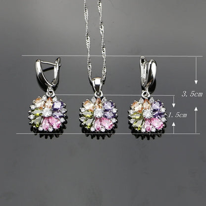 Multicolor Cubic Zirconia Set