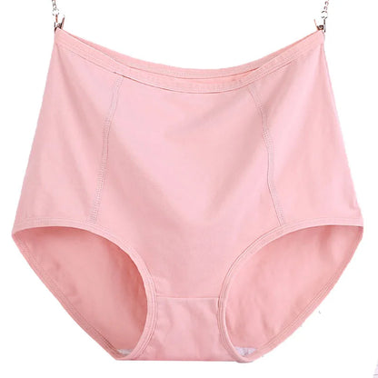 Plus Size High Waist Women Underwear Comfortable Pure Cotton