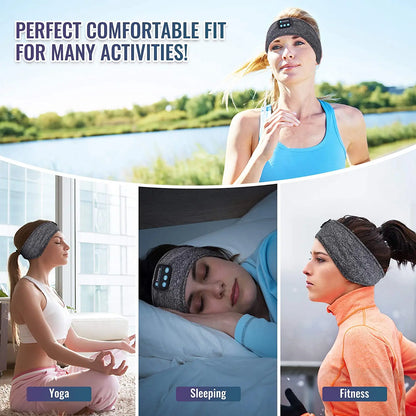 Bluetooth Wireless Sports Headband with Speakers for Workout