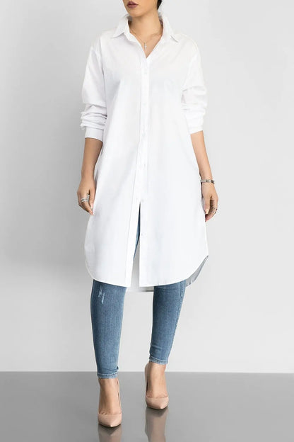 Oversize Plus Size button down blouse