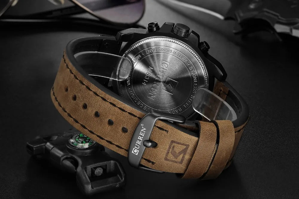 Luxury Waterproof Genuine Leather Wristwatch