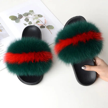 Casual Fluffy Non-Slip Furry Slides