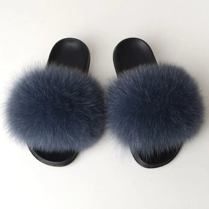 Casual Fluffy Non-Slip Furry Slides