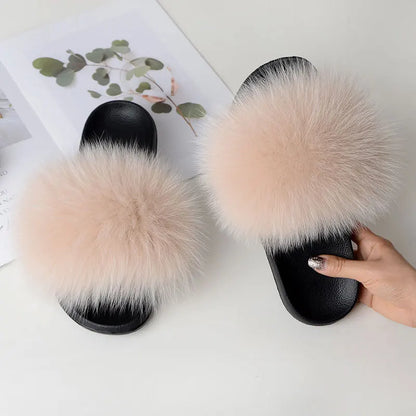 Casual Fluffy Non-Slip Furry Slides