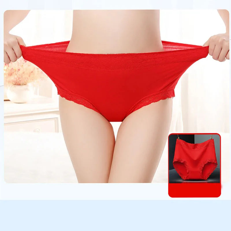 Plus Size Sexy Panties Women Underwear High Waist Cotton Briefs String