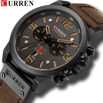 Luxury Waterproof Genuine Leather Wristwatch