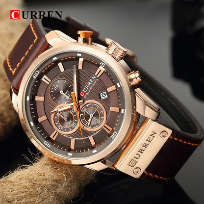 Top Brand Luxury Chronograph Quartz Watch Men Sports