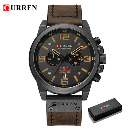 Luxury Waterproof Genuine Leather Wristwatch