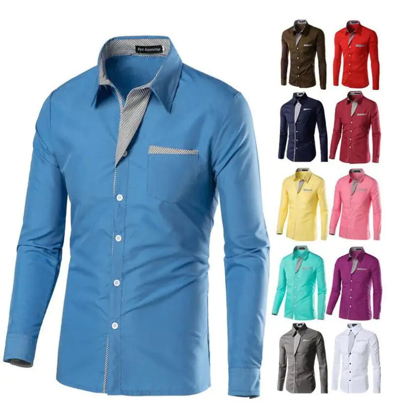 Full Sleeve Men Slim Fit Formal Shirt