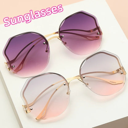 Sunglasses UV Protection Irregular Round Oversized Sunglasses