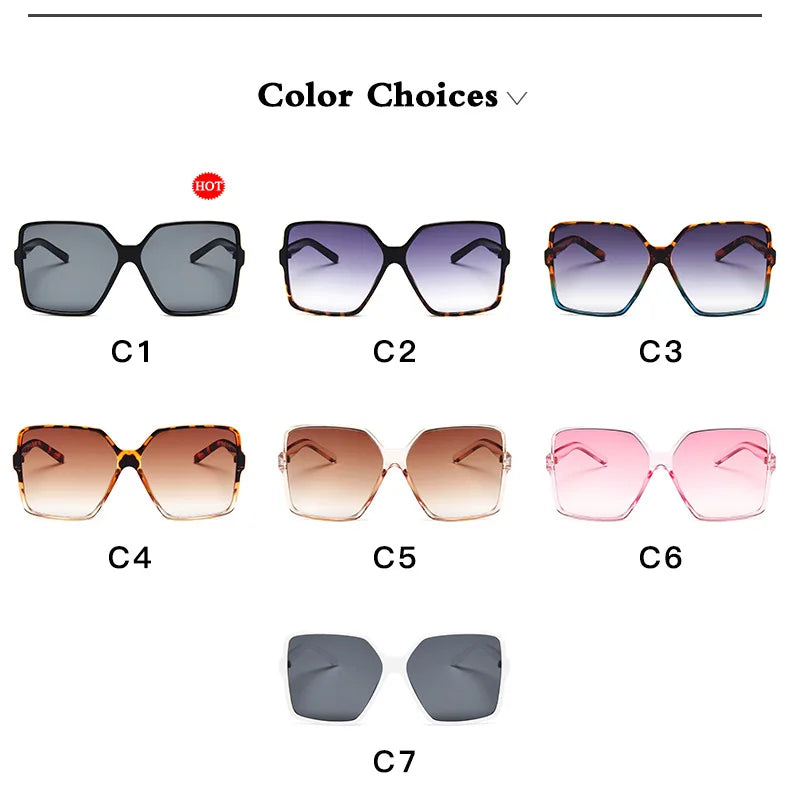 UV Oversize Sunglasses Gradient