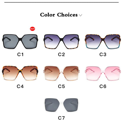 UV Oversize Sunglasses Gradient