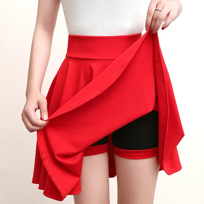 Plus Size Flared Shorts Skirt Casual Mini