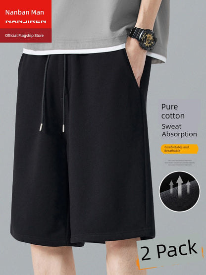 Pure Cotton Loose Plus Size Casual Sports Summer Shorts