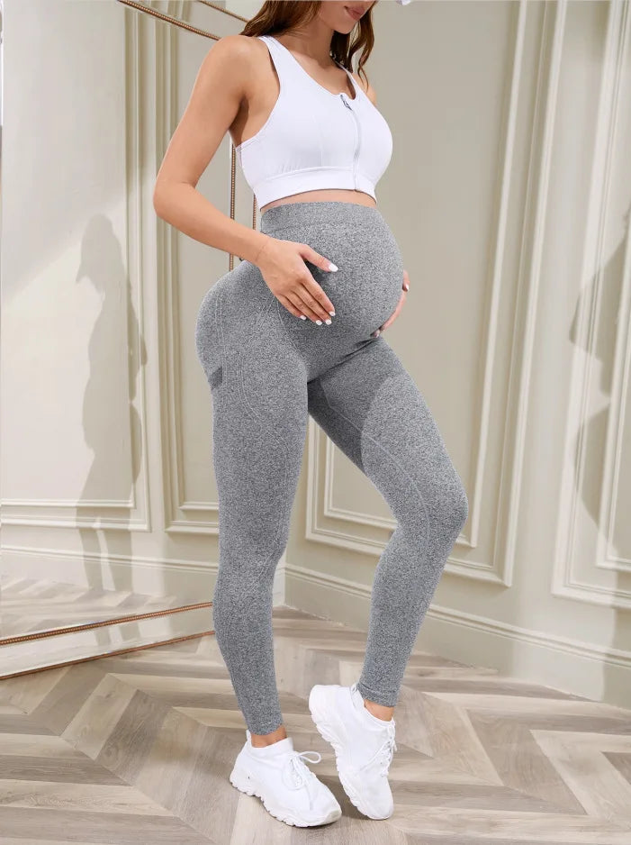 Women's Maternity Leggings Over The Belly Full Length