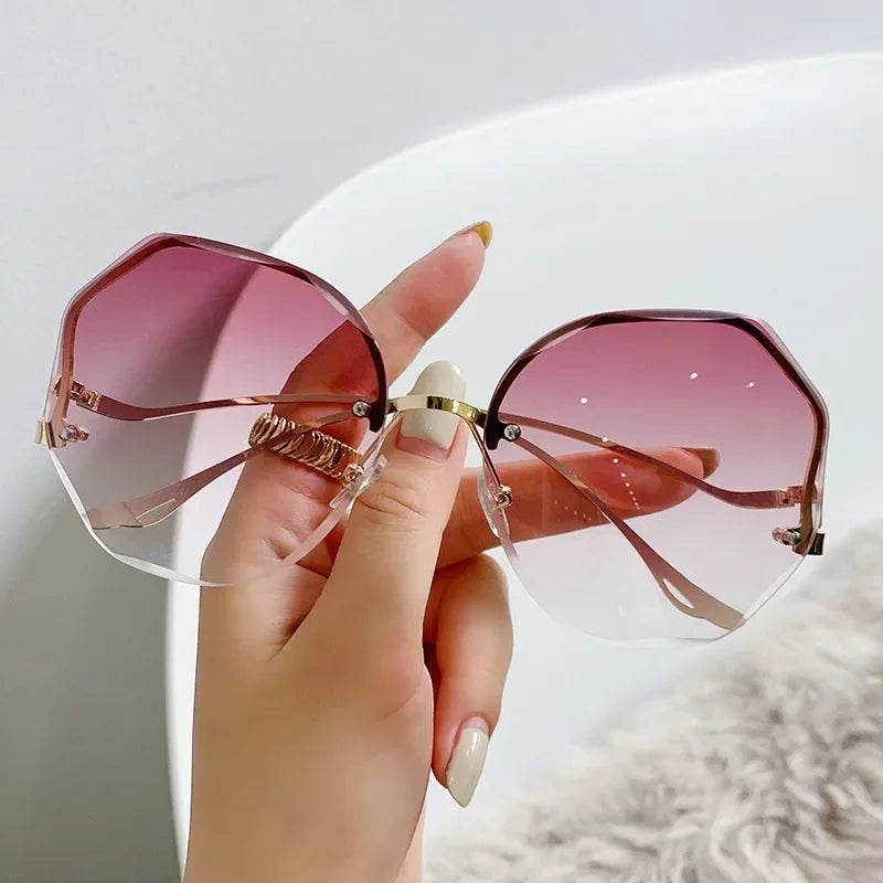 Sunglasses UV Protection Irregular Round Oversized Sunglasses