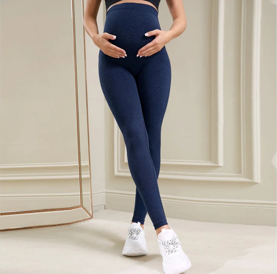 Women's Maternity Leggings Over The Belly Full Length