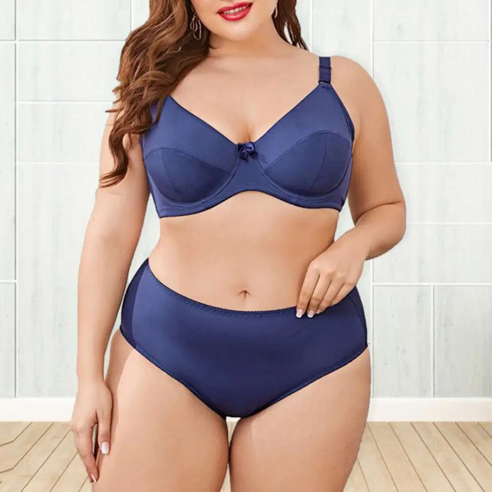 Plus Size Supportive Nylon Underwear Set Comfortable