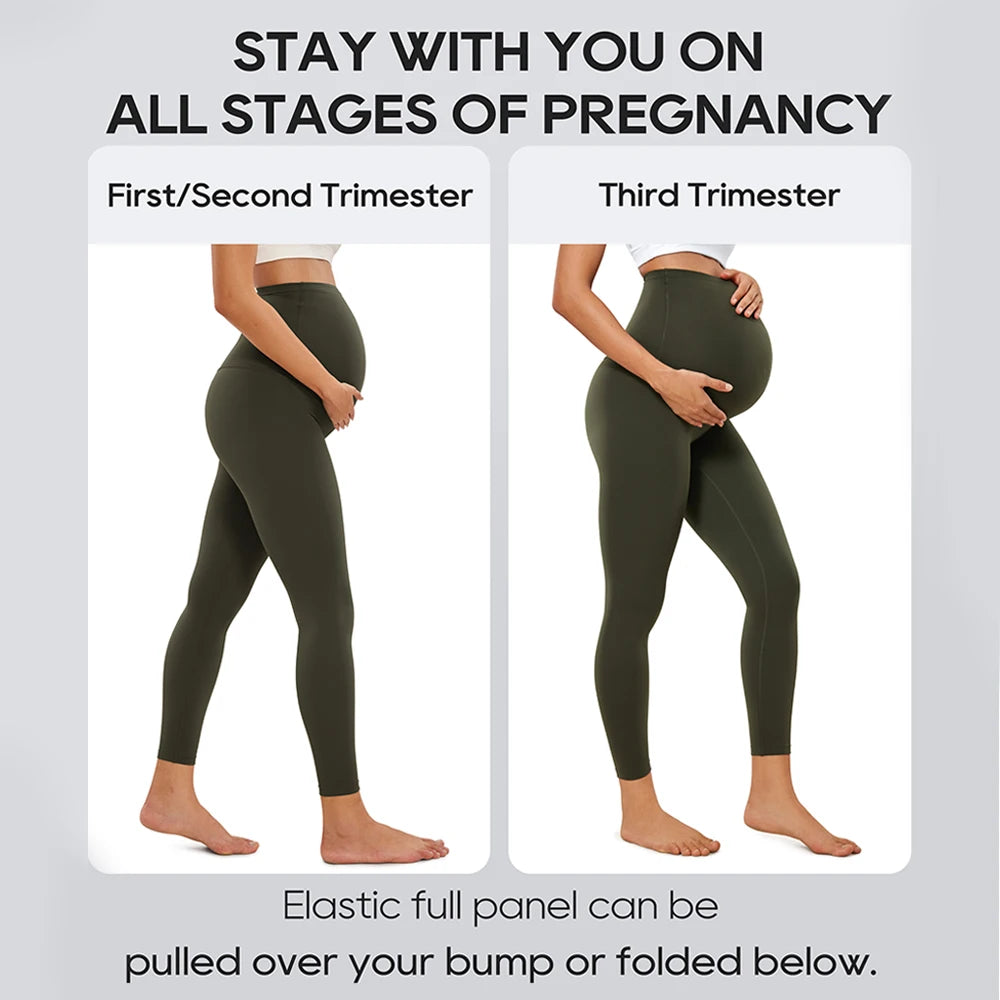 Maternity Leggings Over the Belly - Buttery Soft Workout Pants