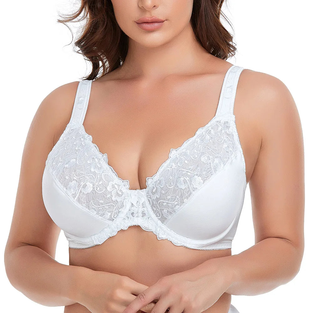 Plus Size Sexy Thin Lace Bra