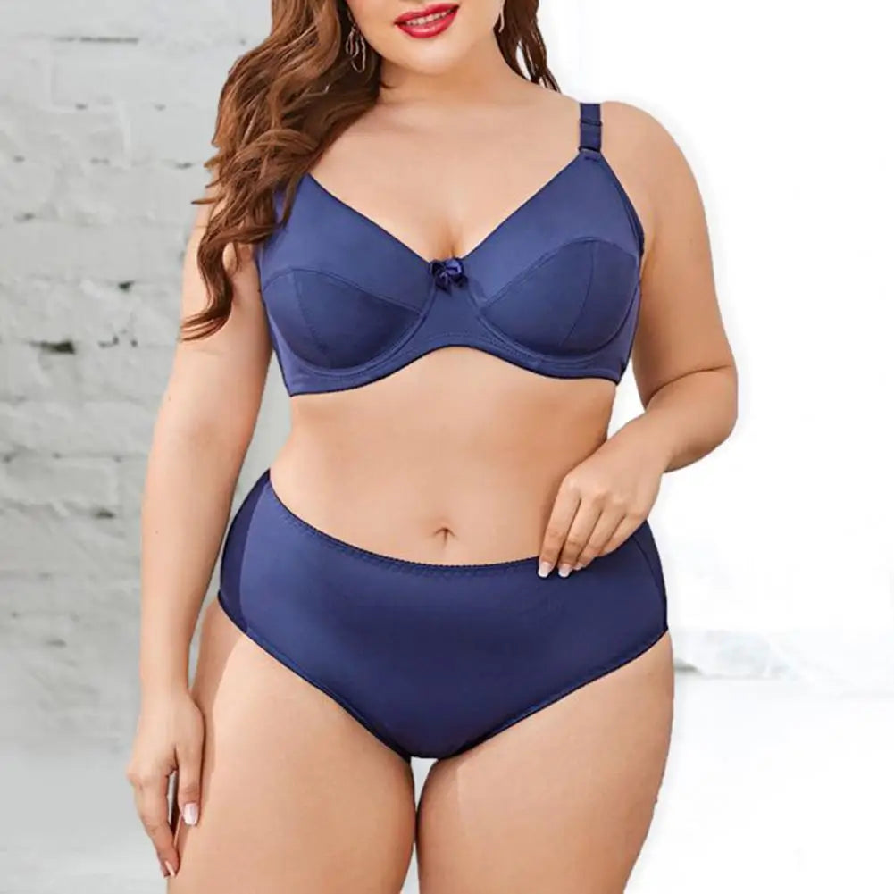 Plus Size Supportive Nylon Underwear Set Comfortable