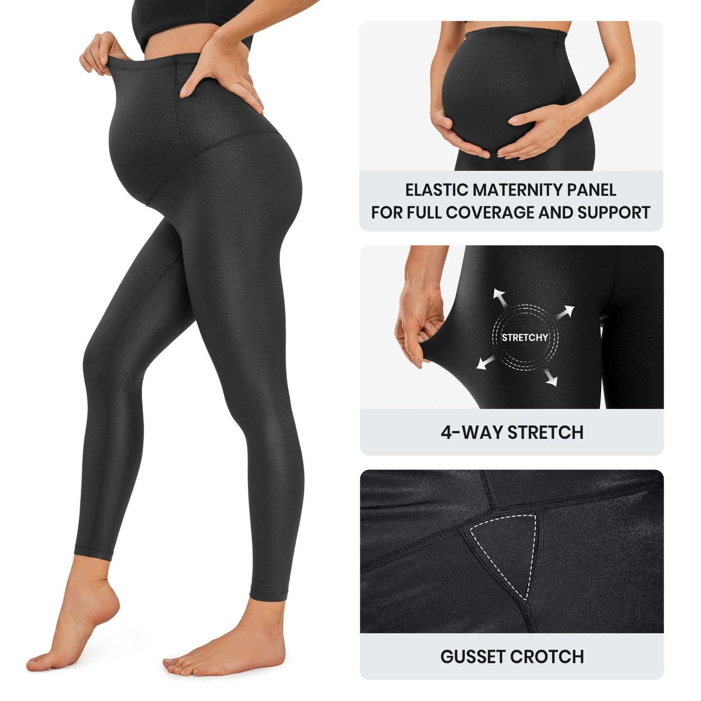 Maternity Leggings Over the Belly - Buttery Soft Workout Pants