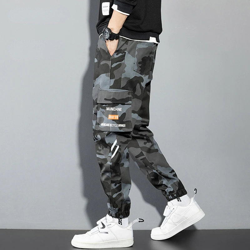 Plus Size Camouflage Cargo Joggers