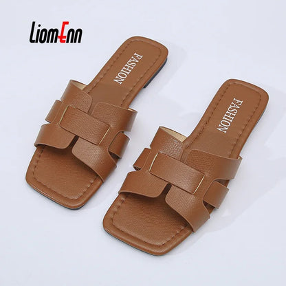 Luxury Slippers Women Flat Outdoor Trend Beach Sandals