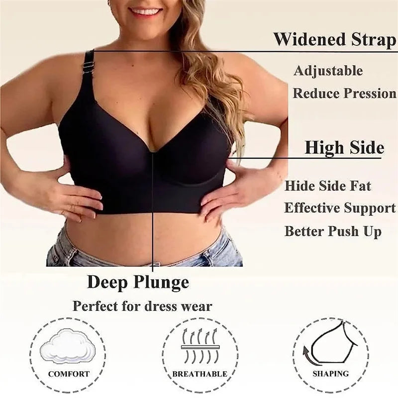 Plus Size Smooth Out Shaper Bra Wide Band