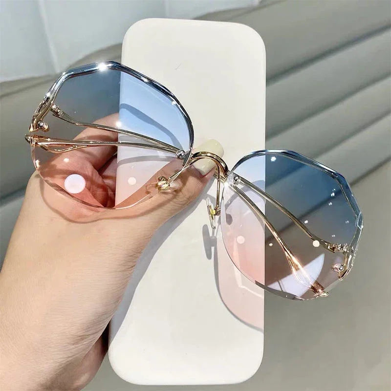 Sunglasses UV Protection Irregular Round Oversized Sunglasses