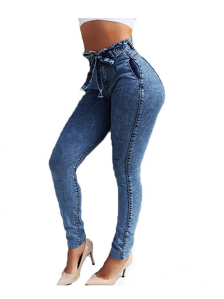 Plus Size High Waist Denim Jeans