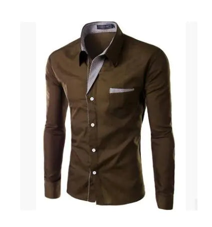 Full Sleeve Men Slim Fit Formal Shirt