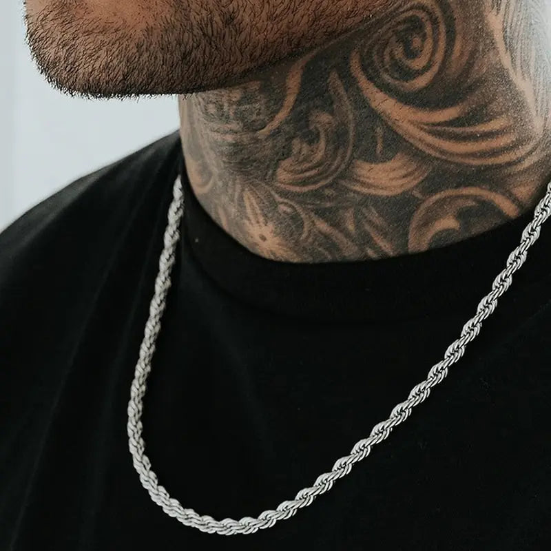 Minimalist Men Long Necklace