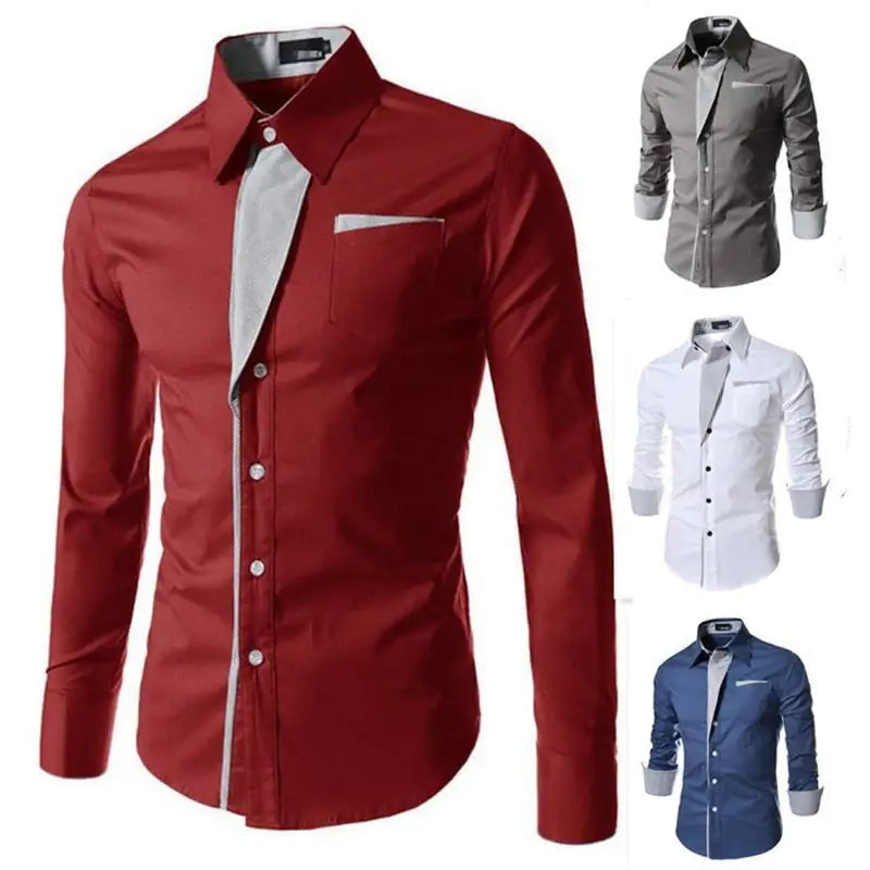 Full Sleeve Men Slim Fit Formal Shirt