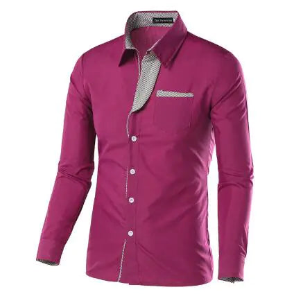 Full Sleeve Men Slim Fit Formal Shirt