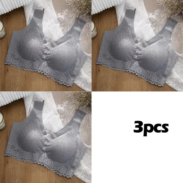 Vip Link 3pcs Plus 4XL Latex Bra Seamless Bras