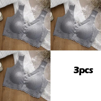 Vip Link 3pcs Plus 4XL Latex Bra Seamless Bras