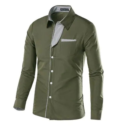 Full Sleeve Men Slim Fit Formal Shirt